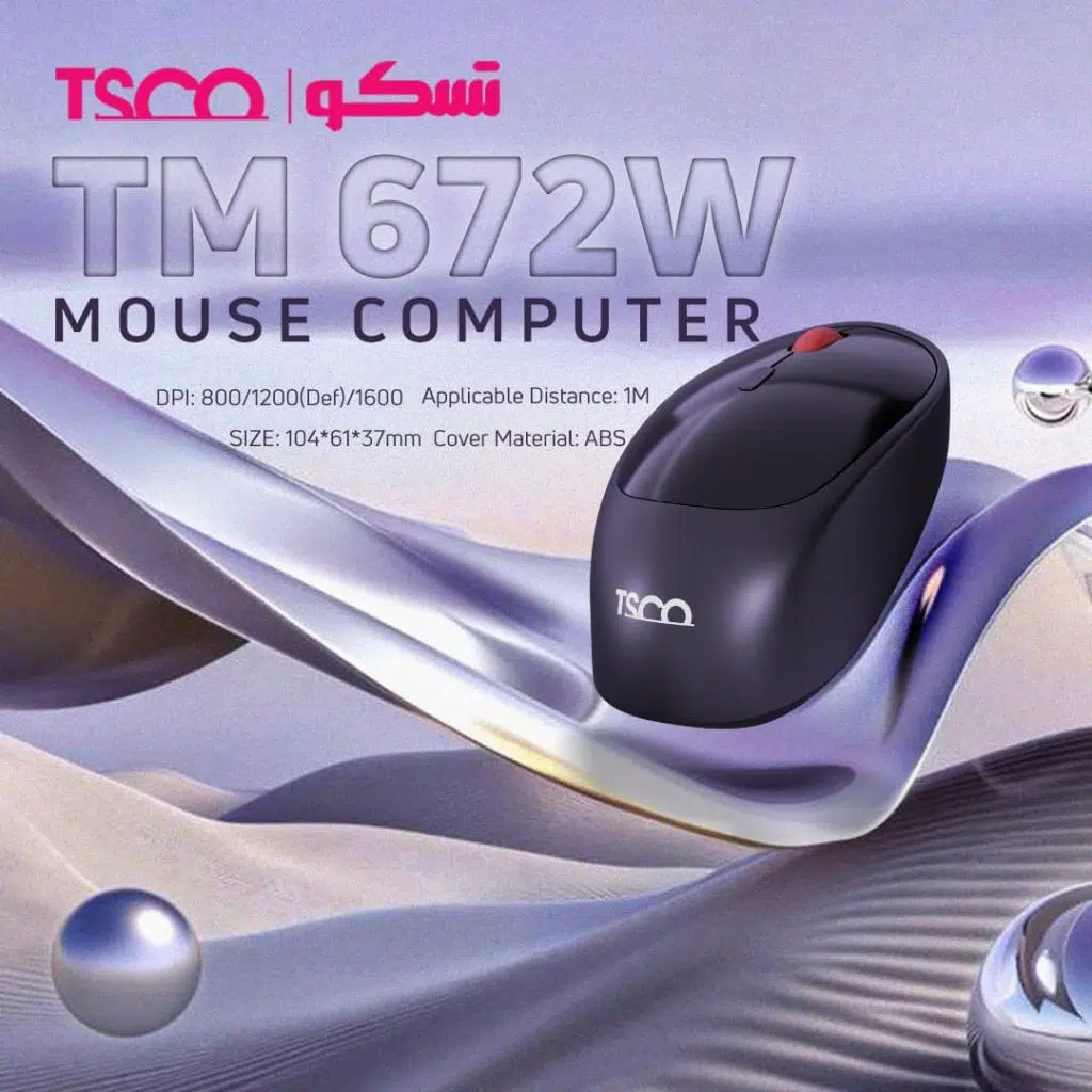 ماوس بی&zwnj;سیم تسکو مدل&nbsp;TM 672W