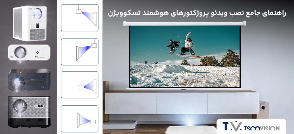 راهنمای جامع نصب ویدئو پروژکتورهای هوشمند تسکوویژن