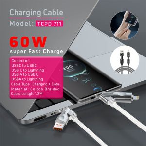 کابل شارژ تسکو مدل TCPD 711