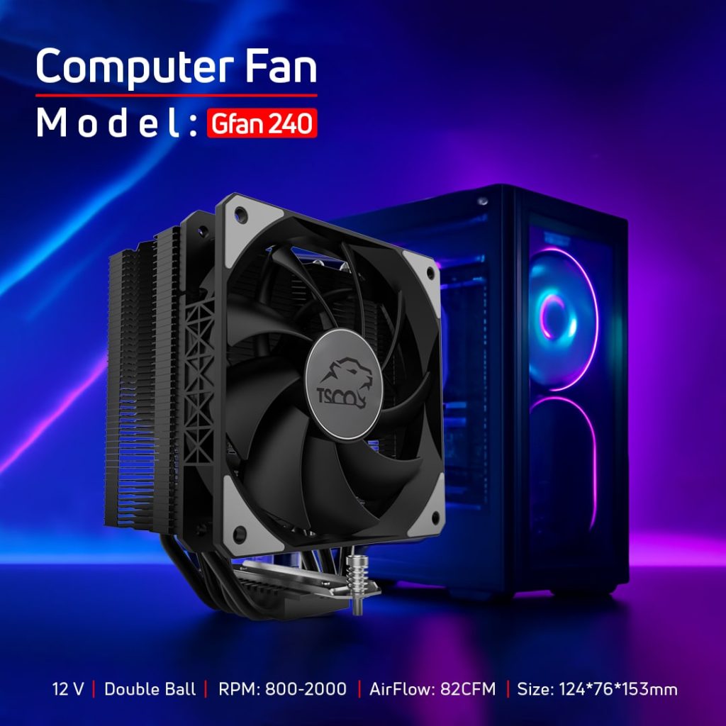 فن کیس گیمینگ تسکو مدل GAFan 240 Cold Dark Matter