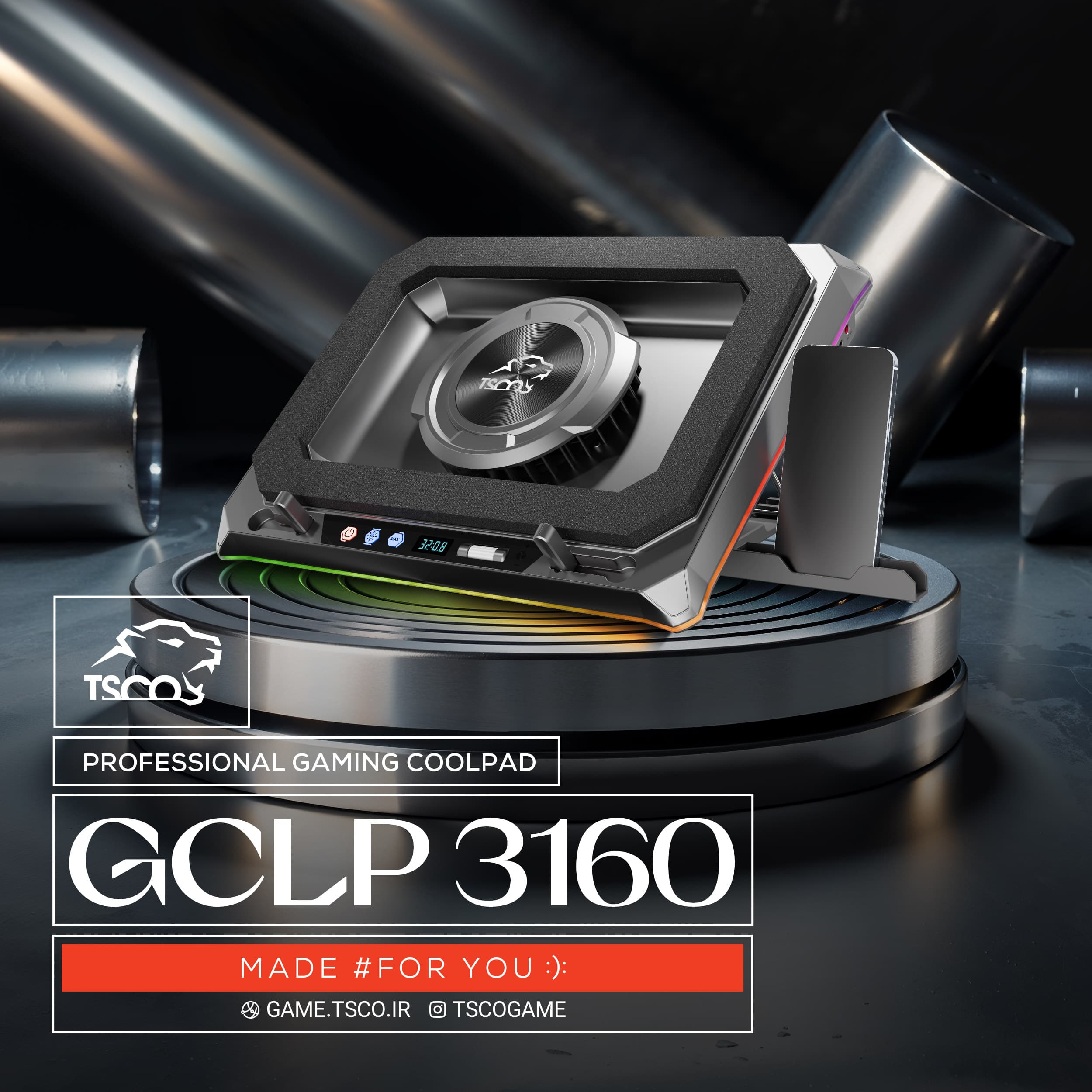 کول پد گیمینگ تسکو مدل GCLP 3160