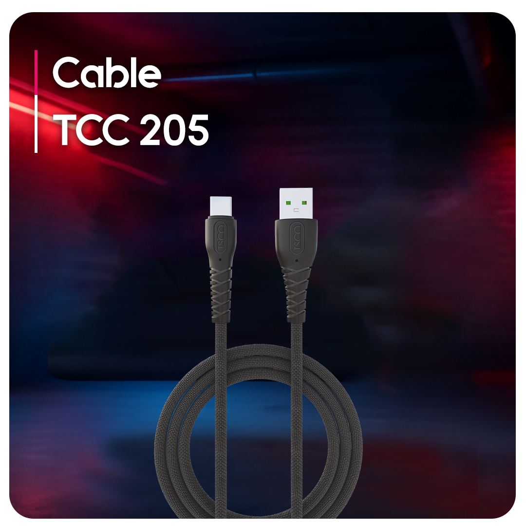 اطلاعات ظاهری کابل شارژ تسکو مدل TCC 205