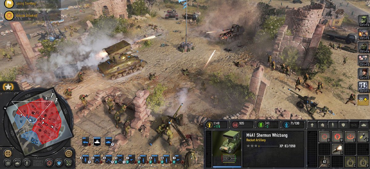 گیم پلی بازی Company of Heroes 3