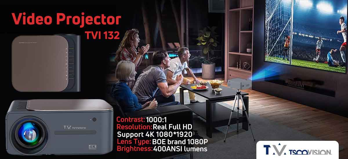محصولات تسکوویژن | ویدئو پروژکتور هوشمند TVI 132