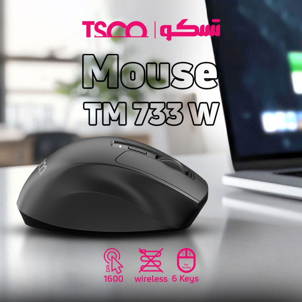 ماوس بی&zwnj;سیم تسکو مدل TM 733W