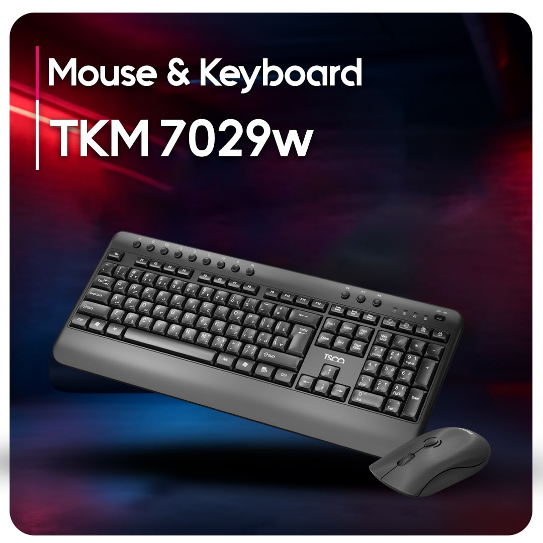 کیبورد و ماوس تسکو مدل TKM 7029w