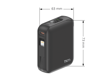 ابعاد پاوربانک تسکو مدل TP 1003