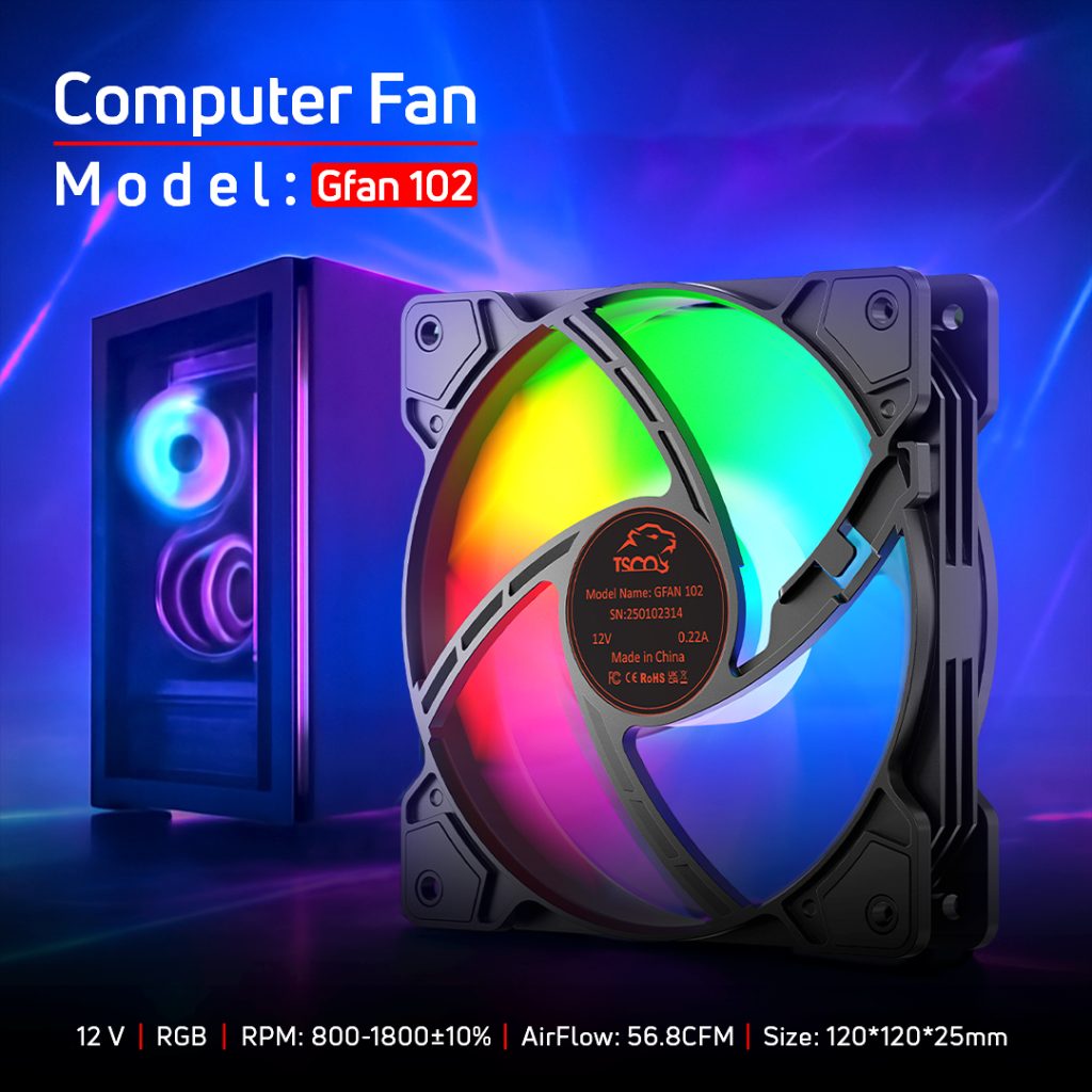 فن کیس گیمینگ تسکو مدل Gfan 102