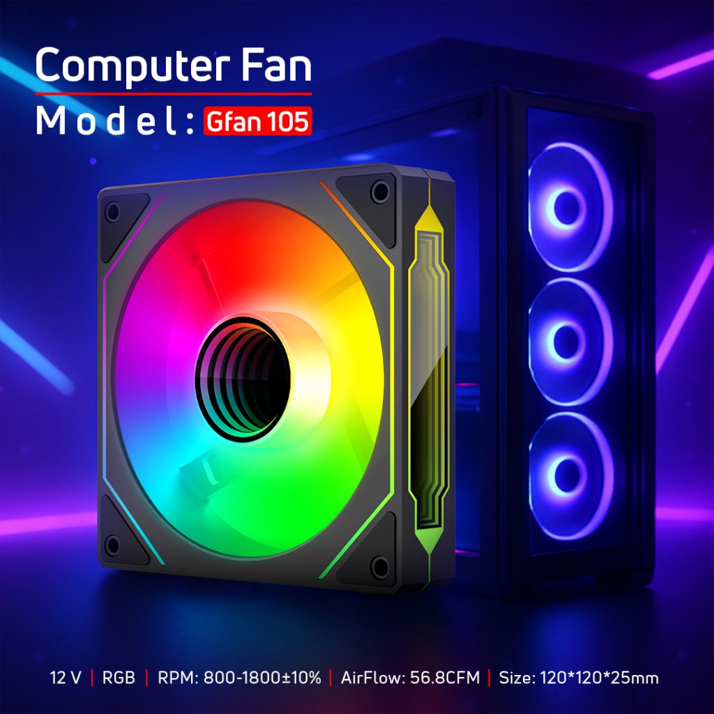 فن کیس گیمینگ تسکو مدل GFan 105 Skadi Lux