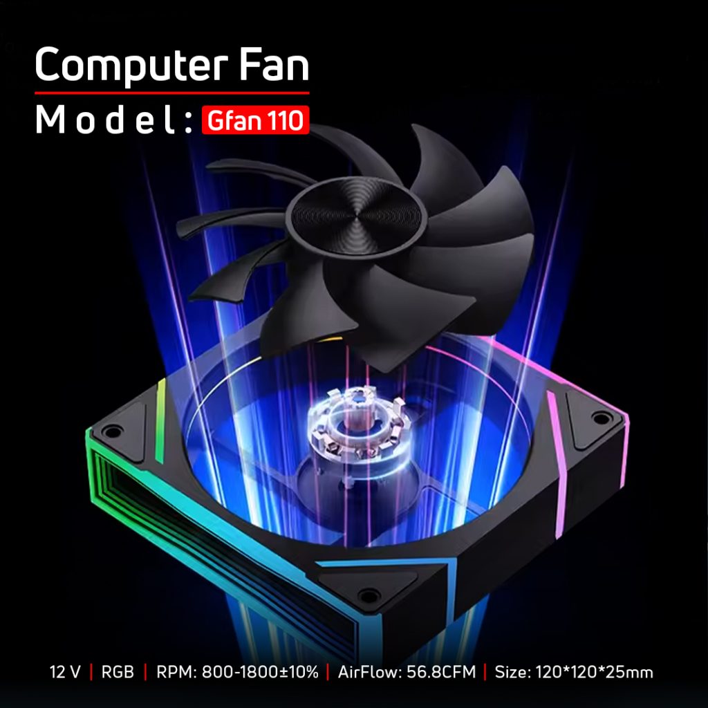 فن کیس گیمینگ تسکو مدل GFan 110 Skadi Lumina