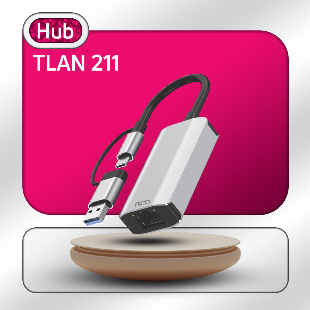 مشخصات ظاهری هاب شبکه تسکو مدل TLAN 211